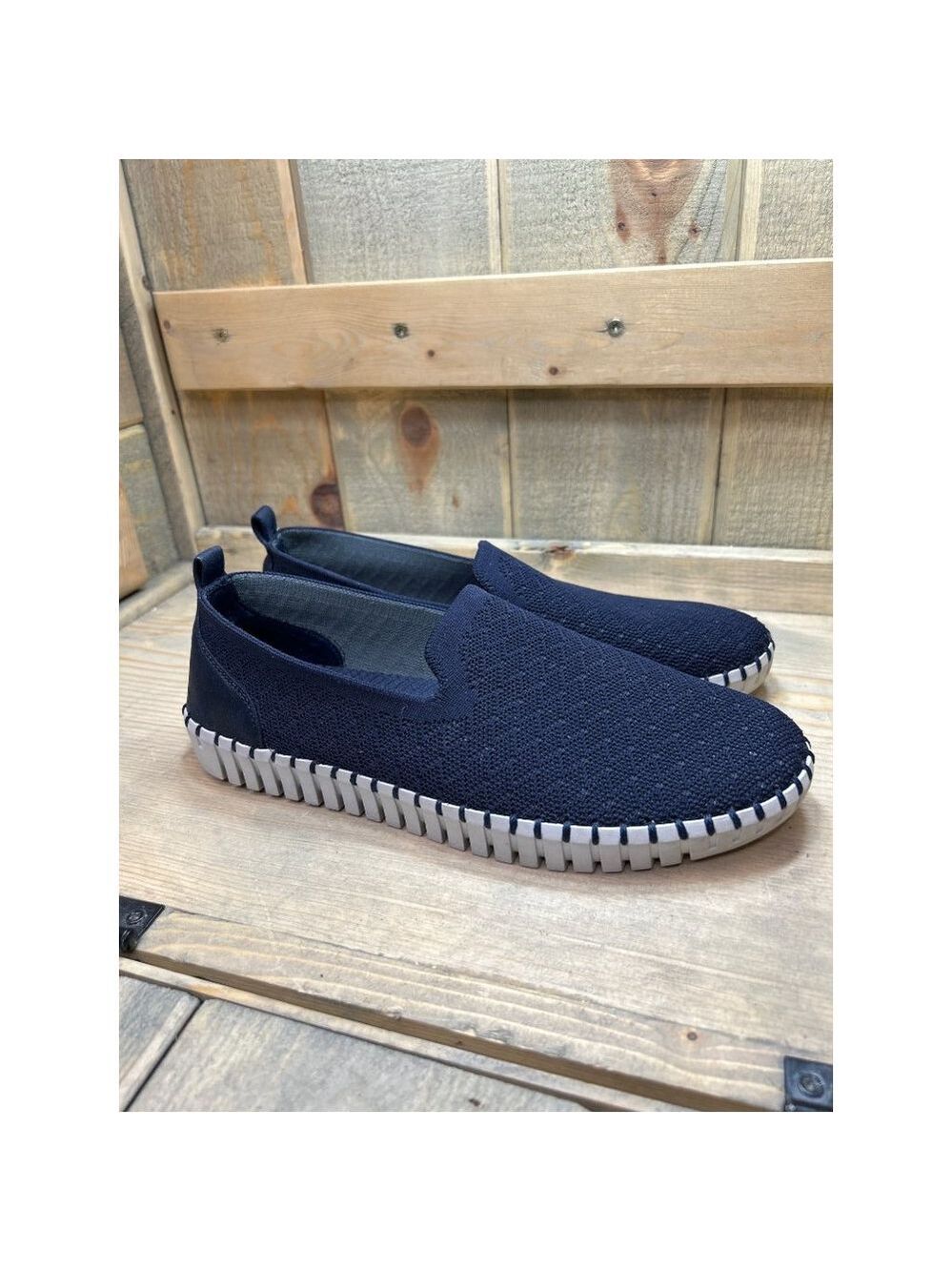 Skechers Blue Memory Foam Slip On Comfort Shoes Womens US8 100148
